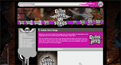 Desktop Screenshot of guitarherosongs.co.uk