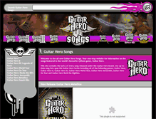 Tablet Screenshot of guitarherosongs.co.uk